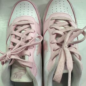 Nike Women's Pink and White Sneakers